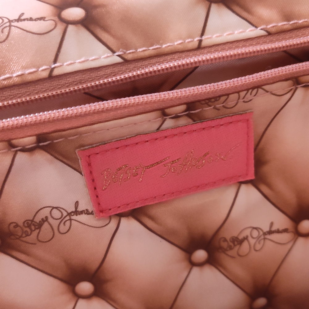 Betsey Johnson Brown Quilted Women's Bag